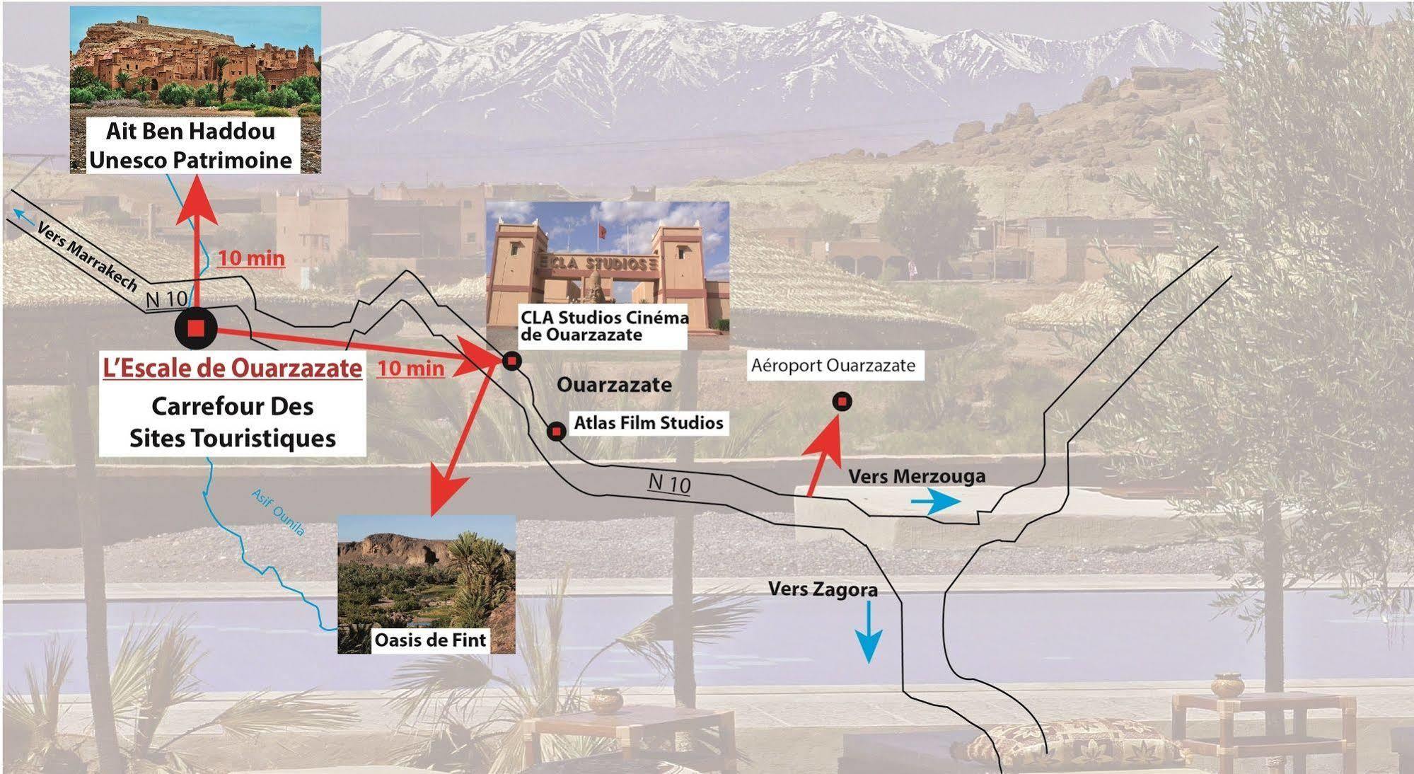 L'Escale De Ouarzazate Hotel Eksteriør billede